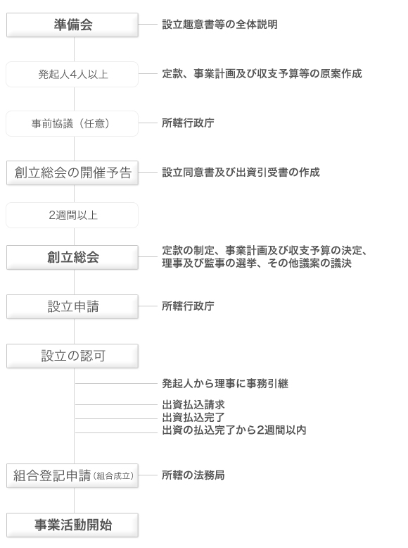 設立の順序